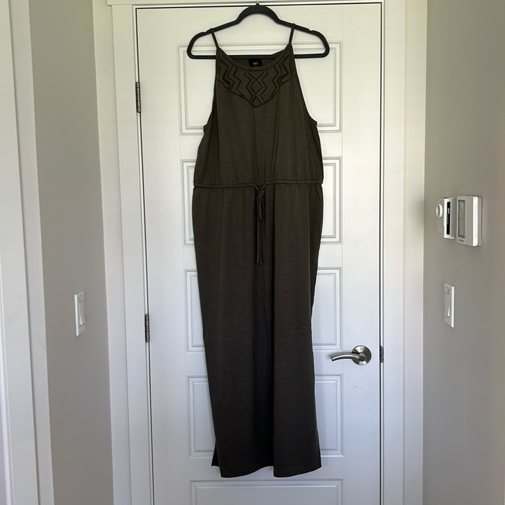 Army Green Maxi Dress